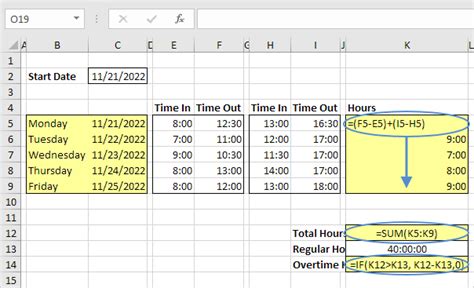 calculate from date and hour.